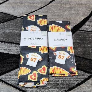 KANSAS CITY CHIEFS TRAVIS KELCE SET-OF-2 KITCHEN TOWELS #87